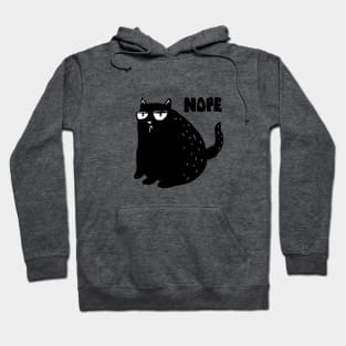 funny cat nope saying Hoodie